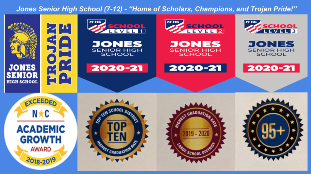 Jones Senior High School (7-12) - "Home of Scholars, Champions, and Trojan Pride!" #TheTrojanWay