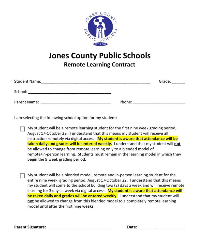 JSHS (7-12) Virtual Learning Selection Form