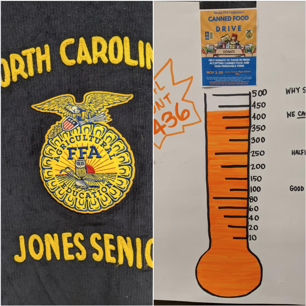 Congratulations JSHS FFA - 2020 Neuse FFA Federation Canned Food Drive Champions!!
