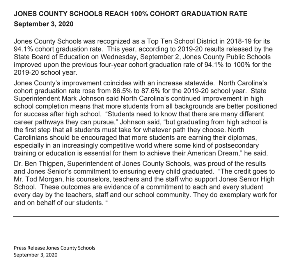 JCPS / JSHS -  100% Graduation Rate!!!