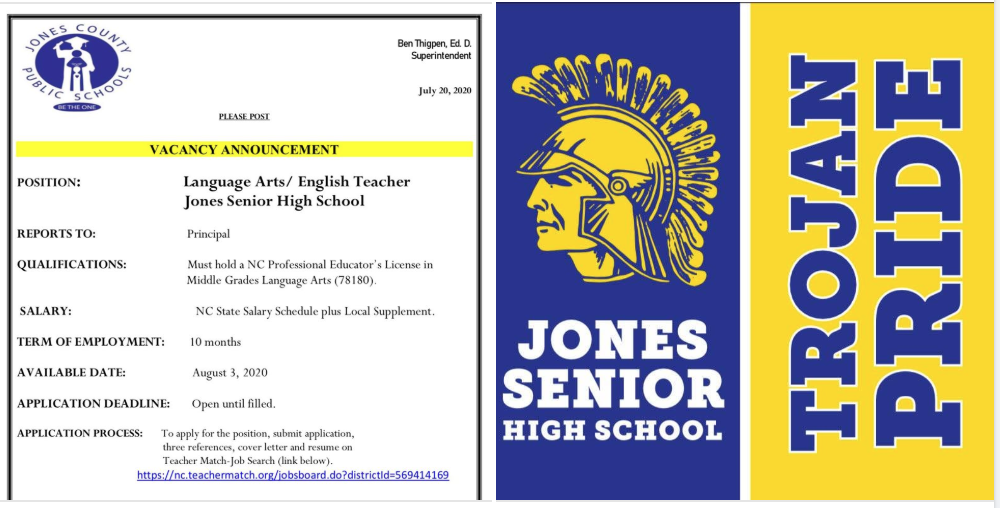 JSHS 7th Grade ELA Teacher Position