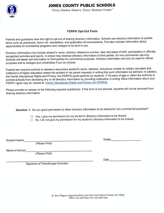 FERPA and Contracts
