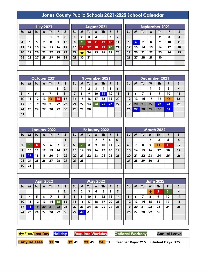 JCPS 2021-22 School Calendar