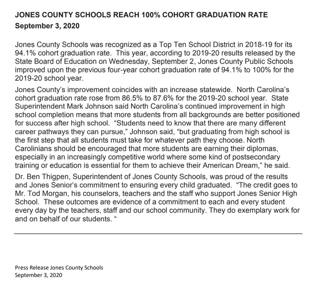 JCPS / JSHS 100% Graduation Rate!!!